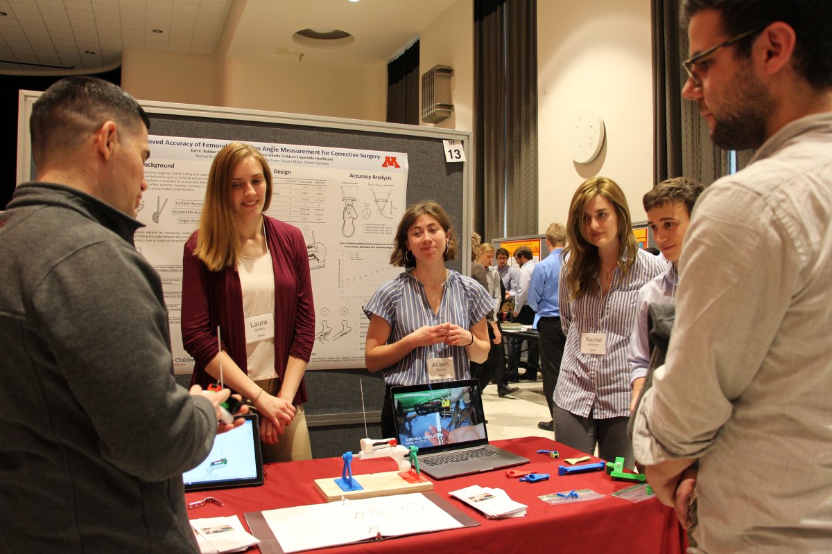 Students present their work at the senior design show
