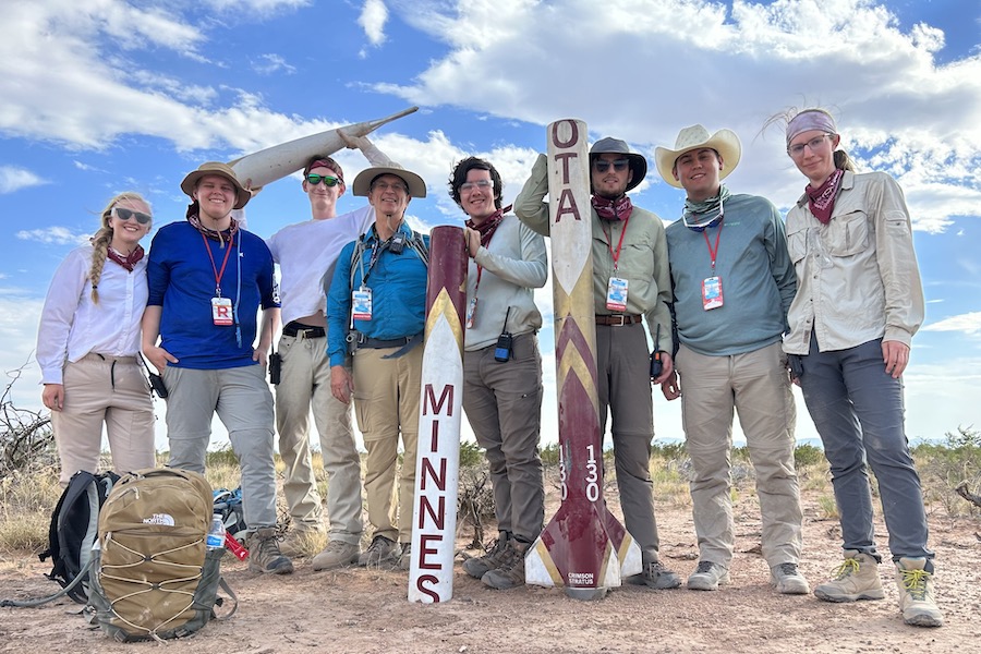Rocket Team students at the Spaceport America Cup