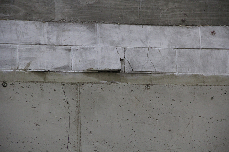 Test on concrete wall 