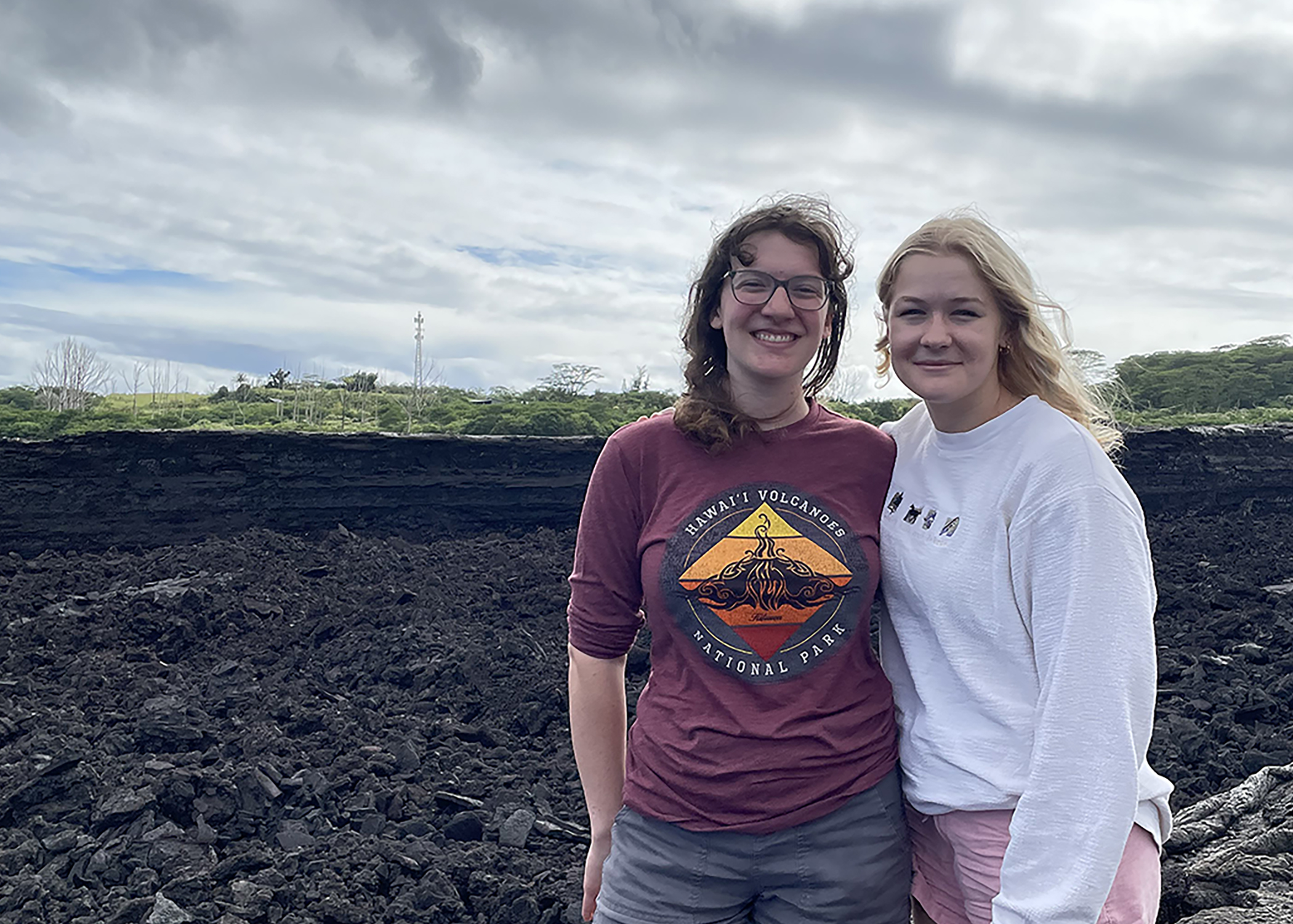 Ellie and Madison at Geo Fieldcamp in Hawaii