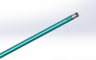 EmboSense: Interstitial catheter with embedded microflow sensor
