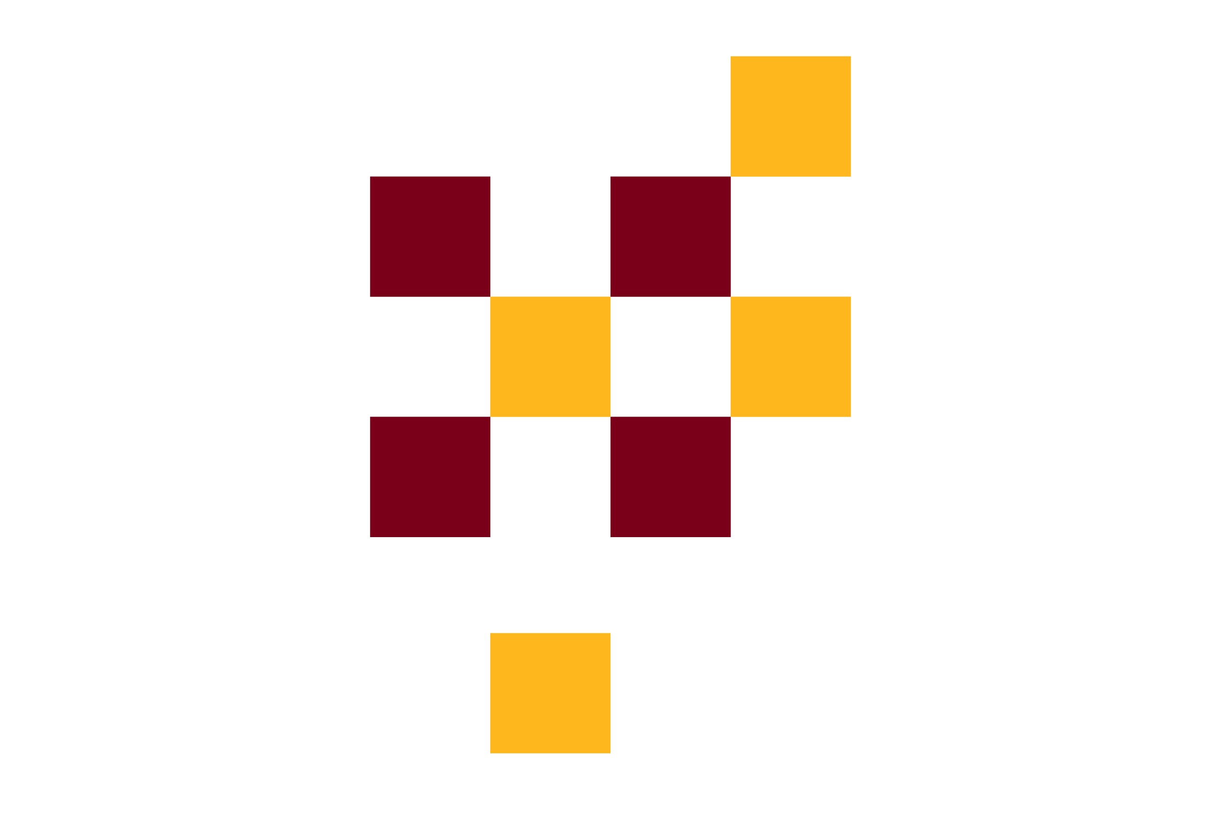 Maroon and gold squares in a checkered pattern