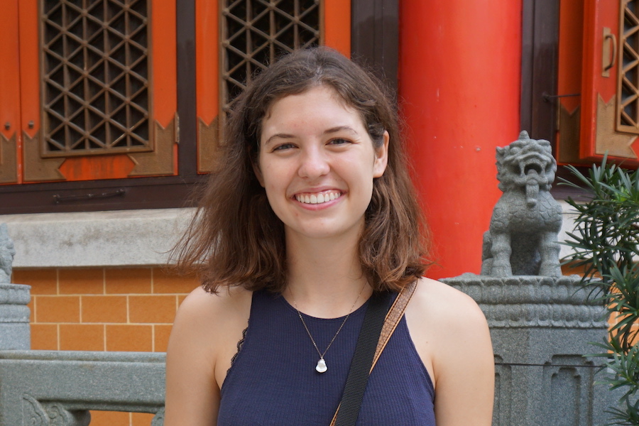 CSE student Katherine Tomaska in Hong Kong