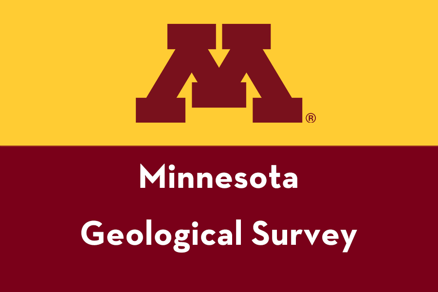 University of Minnesota's maroon block M logo and text below that reads "Minnesota Geological Survey".