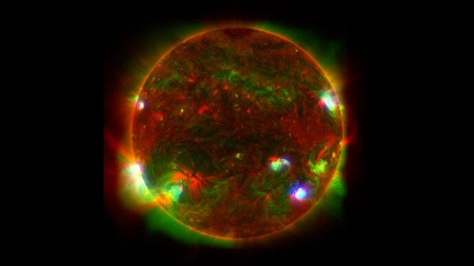 Image of X-ray observation of the sun