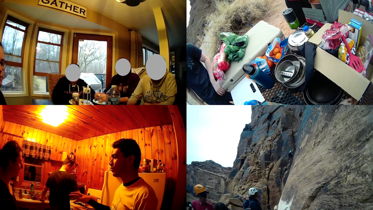 Stills from the egocentric videos captured by Professor Huyn Soo Park and his students
