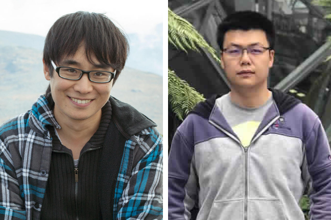 Headshots of Feng Qian and Ruofeng Liu