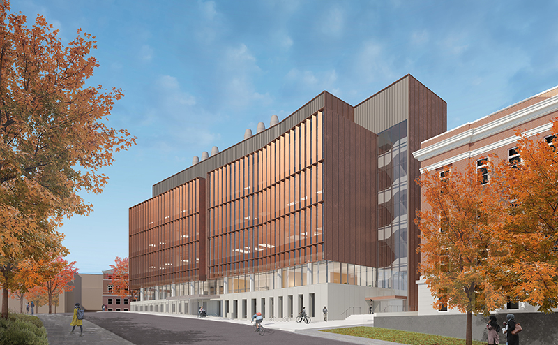 Architectural drawing of new chemistry facility 