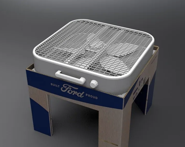 Ford box fan air filtration kit