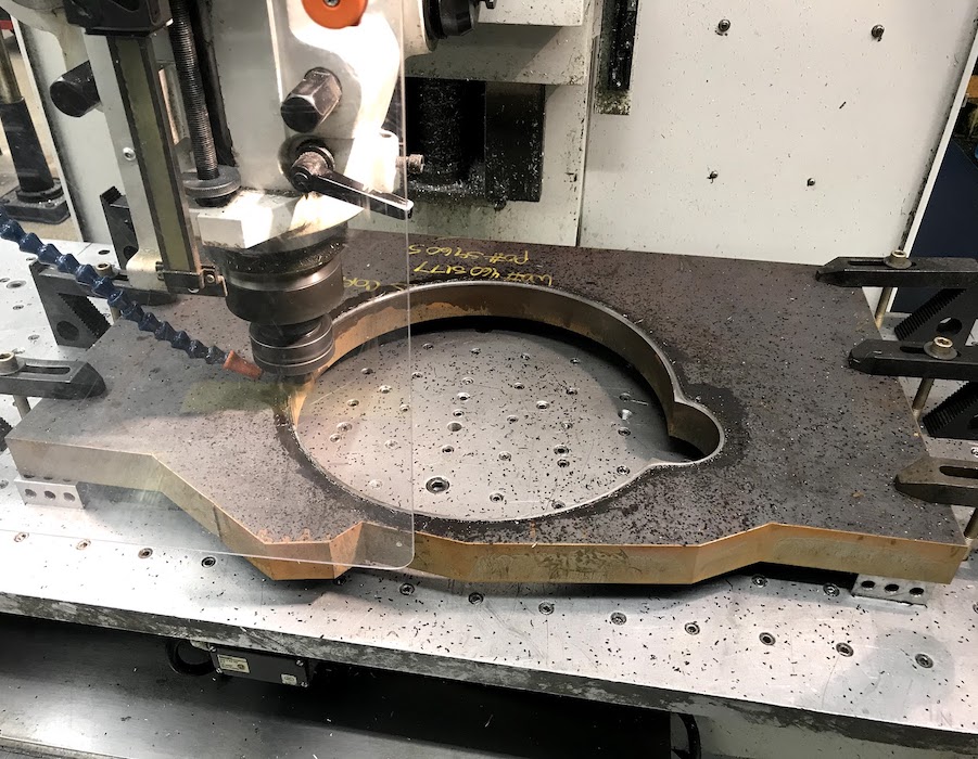 Steel engine mounting plate