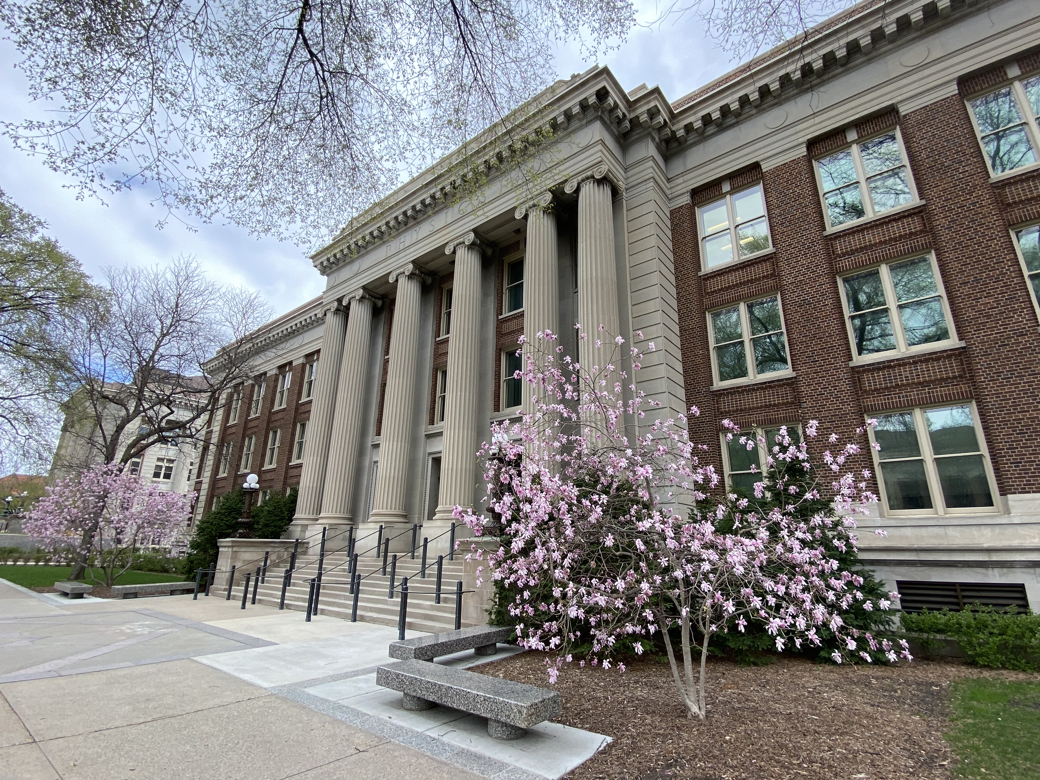 Tate Hall in the Spring