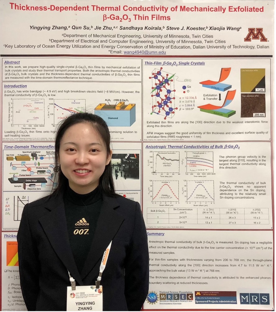 Yingying Zhang wins best student poster award
