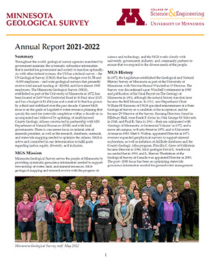 Cover page of the latest MGS Annual Report.