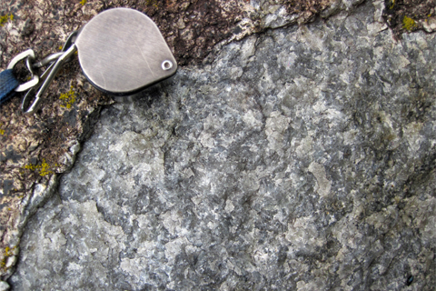 Anorthosite xenolith in the Precambrian of Minnesota.