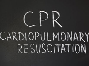 what CPR stands for written on a blackboard