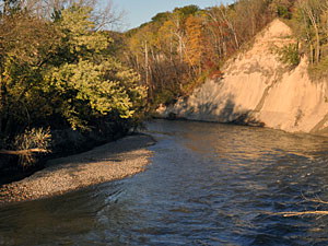Bluffs along Minnesota River tributaries