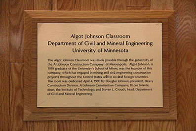 Algot Johnson Classroom