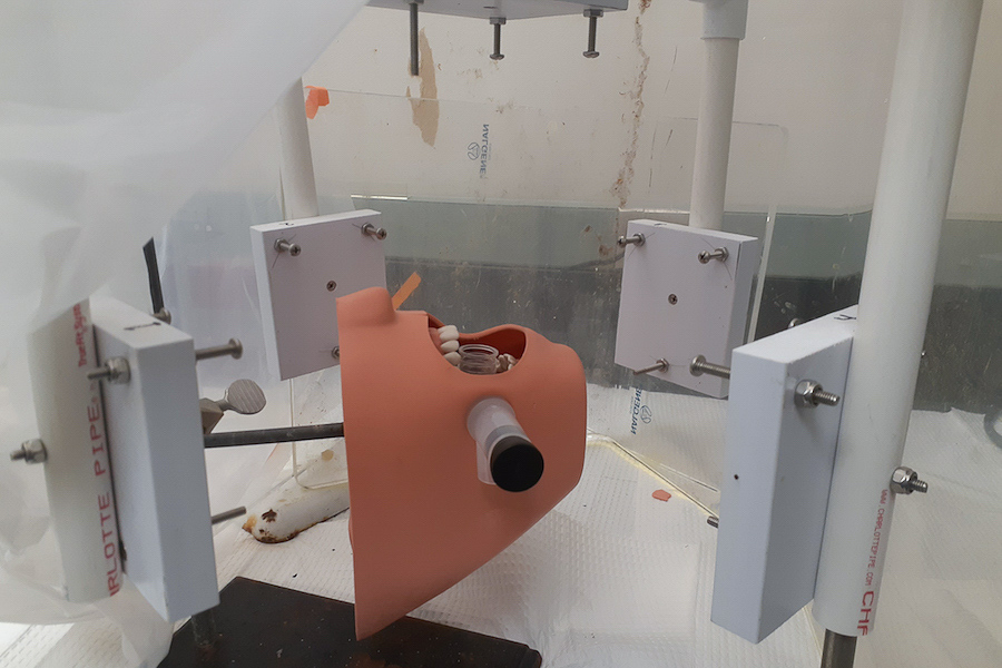 A dental manikin set up for COVID-19 aerosol experiments