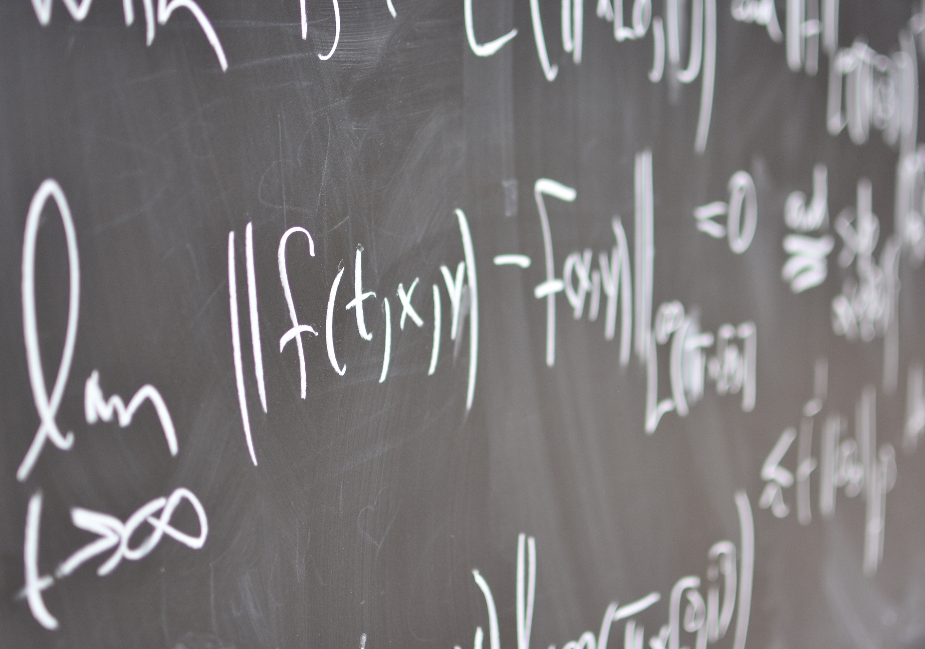 Math on a blackboard
