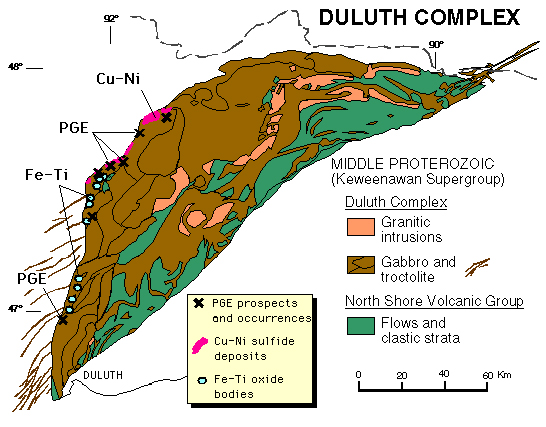 Geology and mineral deposits of the Duluth Complex.