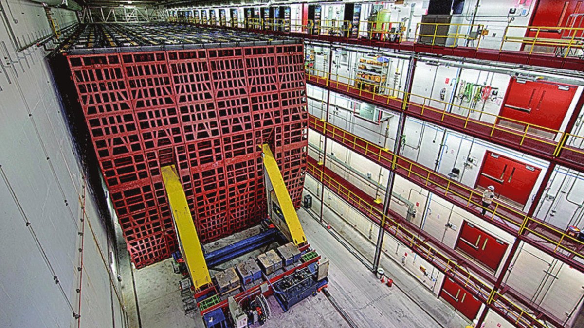 The 14,000 ton NOvA Far Detector in the University of Minnesota's Ash River Laboratory.