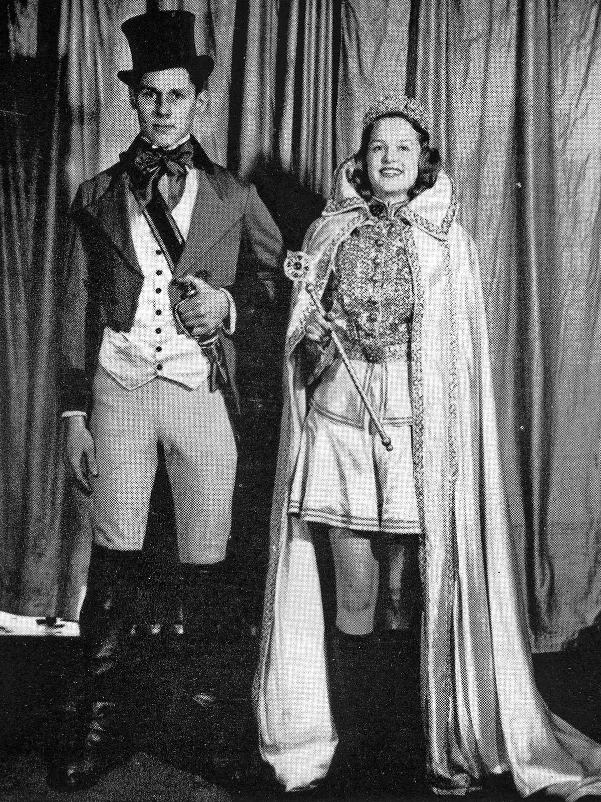 1943 St. Pat Caroll Martenson and his queen, Laurel Anne Lein