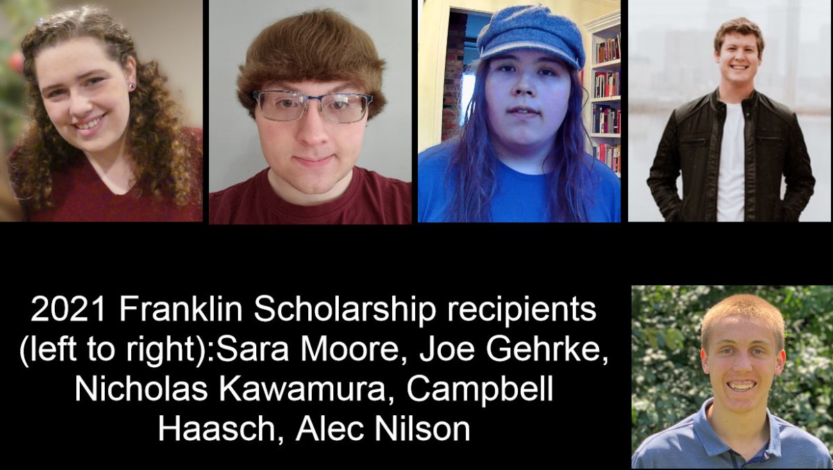 2021 Franklin Scholarship winners