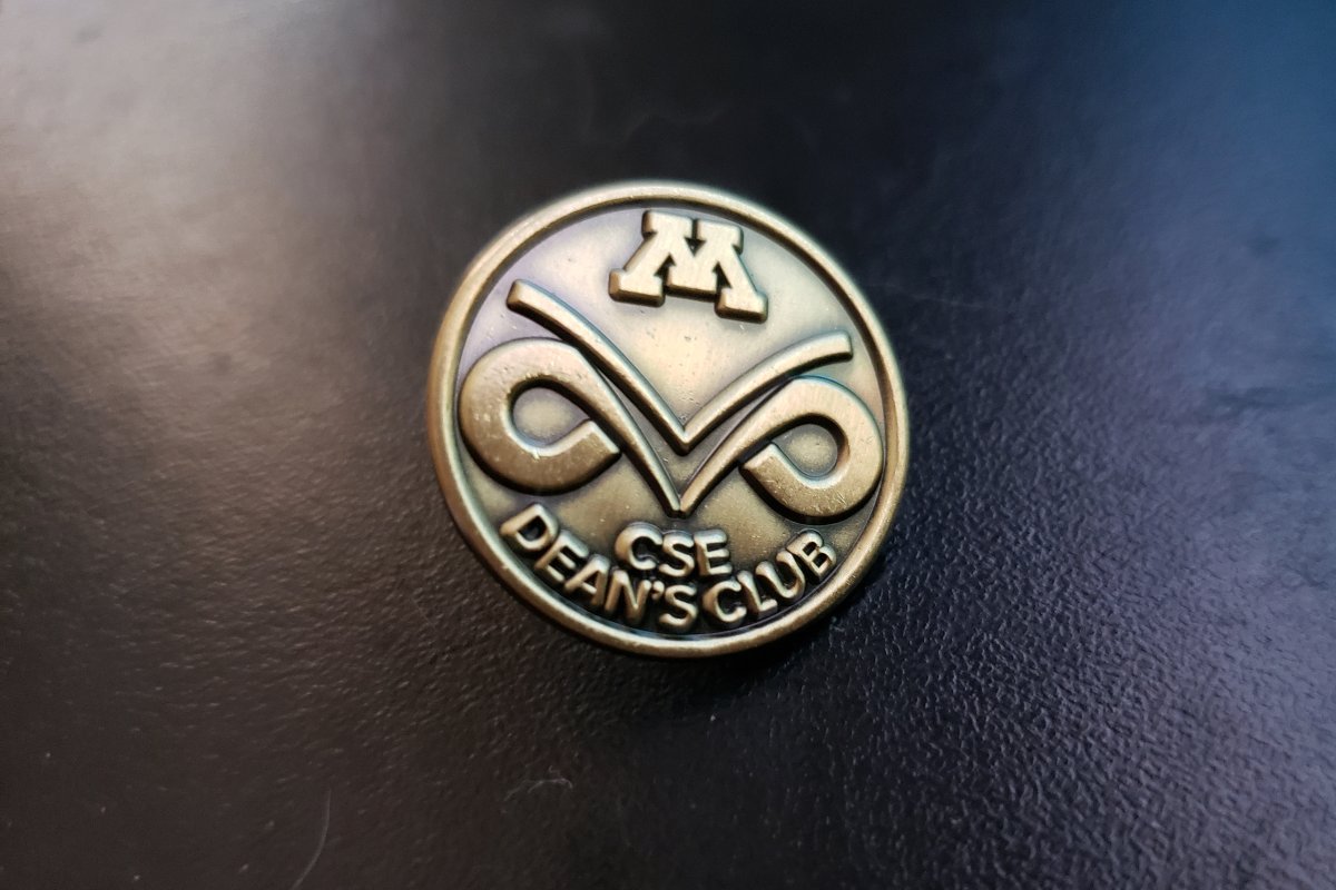 The CSE Dean's Club pin