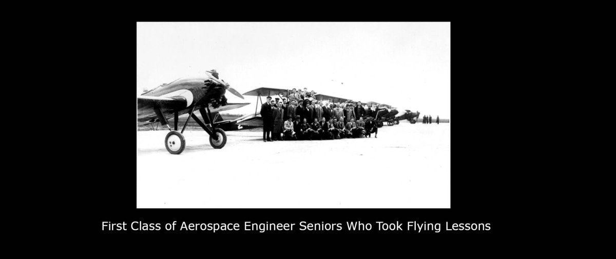 First Class of Aerospace Engineering Seniors Who Took Flying Lessons