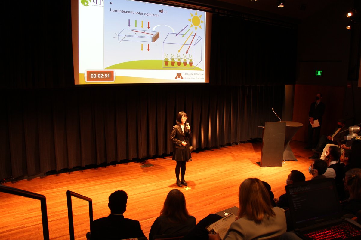 Yaling Liu presents at the 2021 ME3MT Competition
