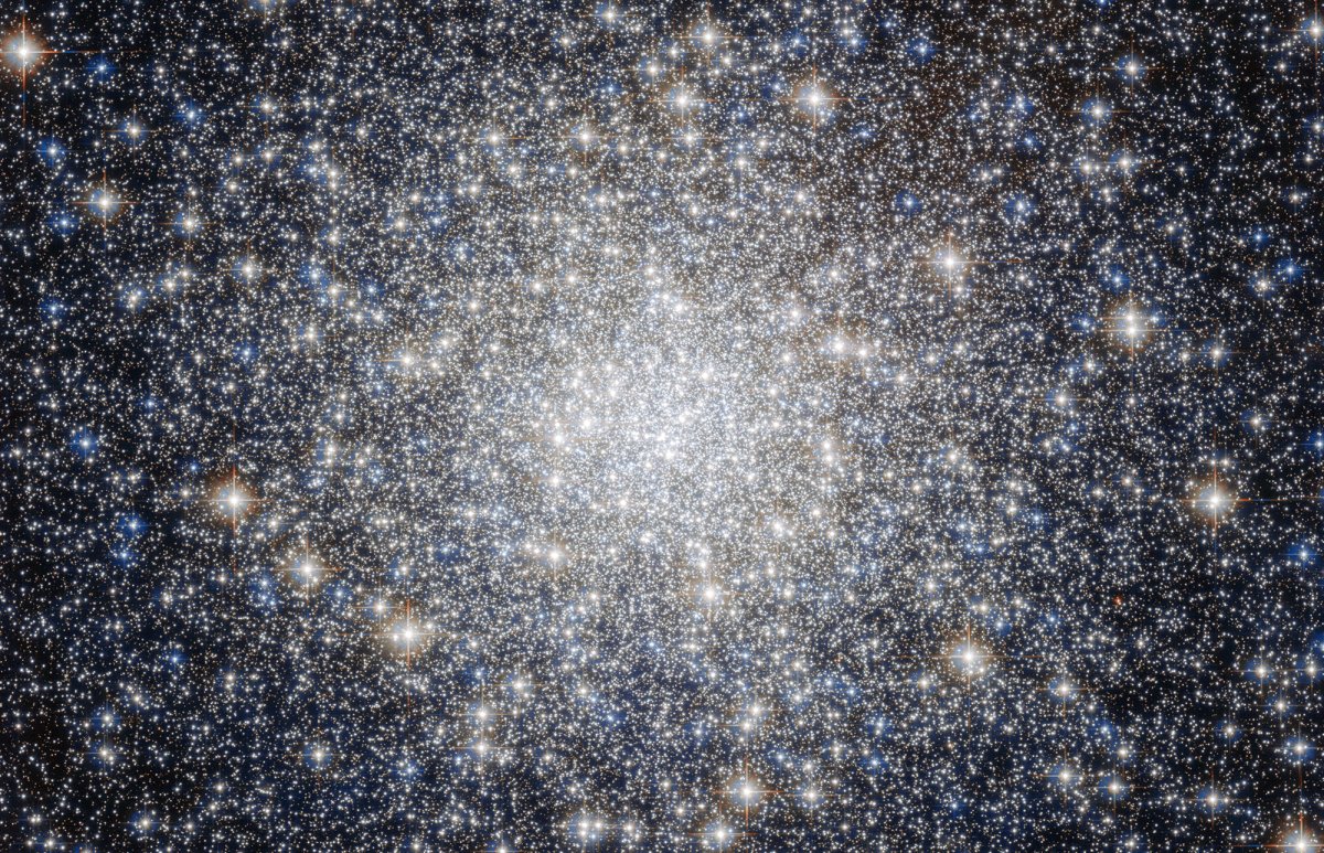 Photo of the M92 globular cluster of stars.