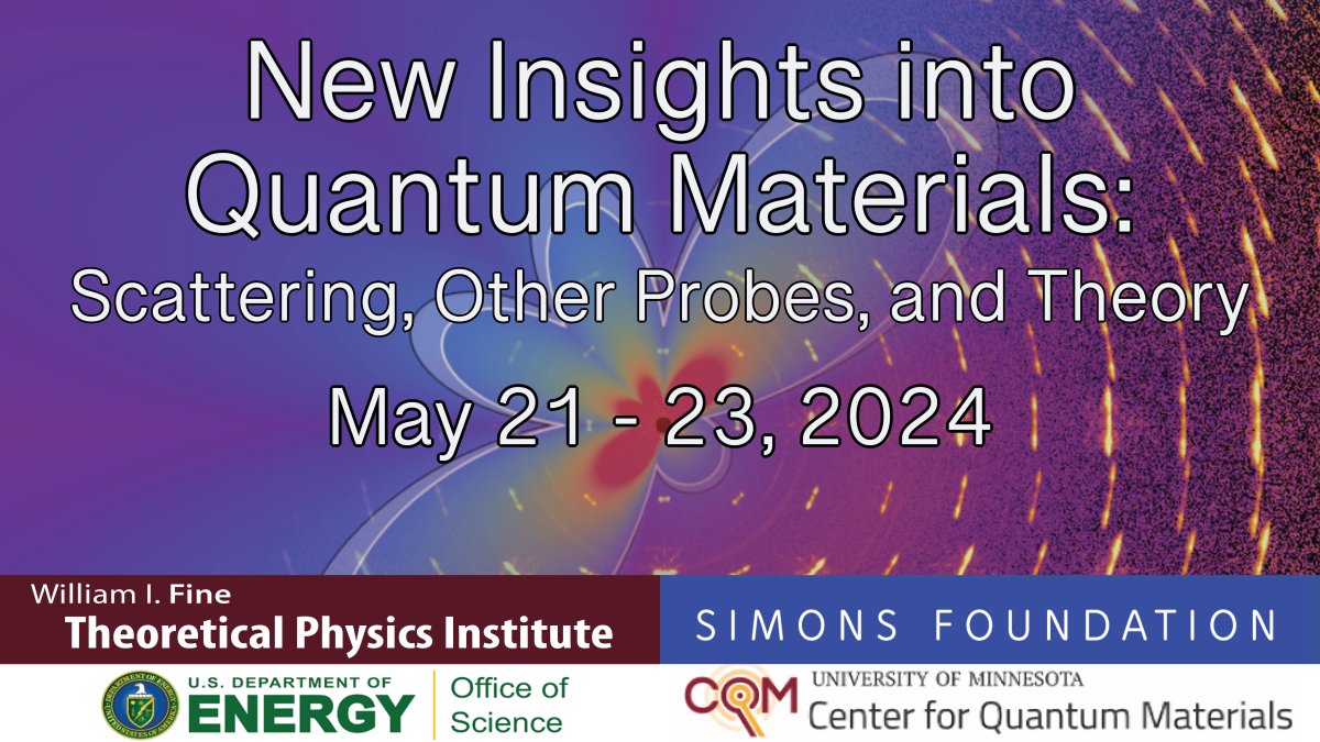 New Insights into Quantum Materials thumbnail with sponsor logos