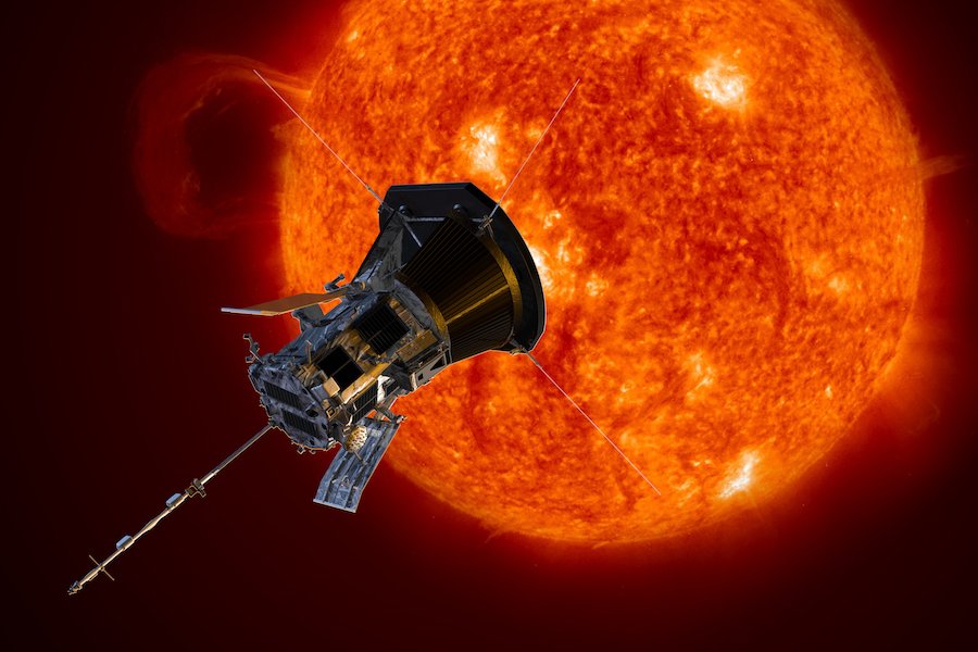 Parker Solar Probe observing the sun