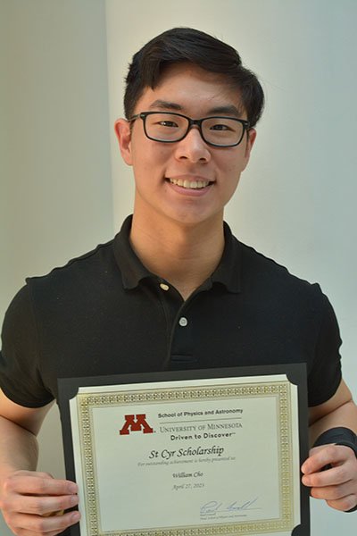 William Cho, St. Cyr Scholarship recipient