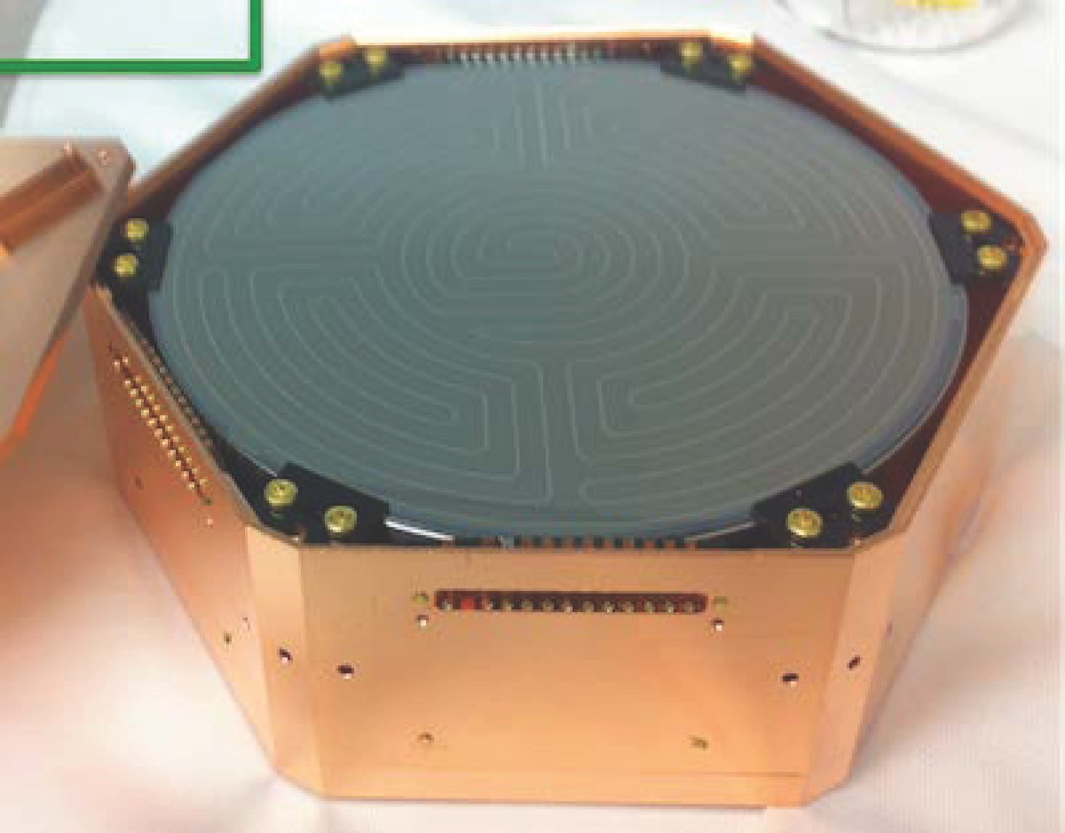 Photo of a SuperCDMS detector