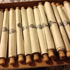 A pile of scrolls.