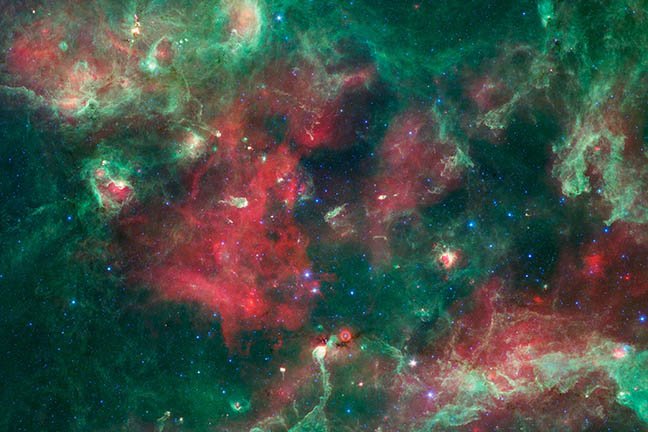 A cloud of gas and dust that if triggered, may form a star
