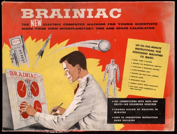 Box Cover from Brainiac Kit K20, circa 1958.  Edmund C. Berkeley Papers, 1923-1988 (CBI 50)