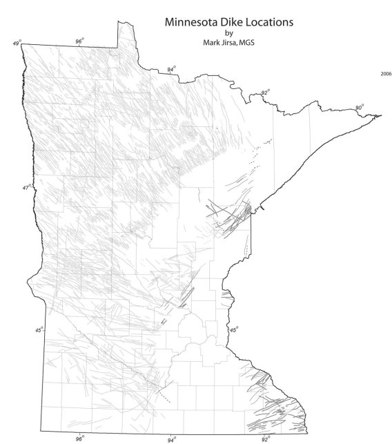 Dike Locations in Minnesota (2006)