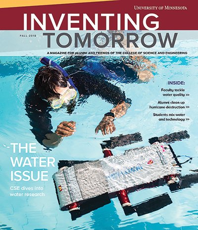 Fall 2018 cover of Inventing Tomorrow magazine.