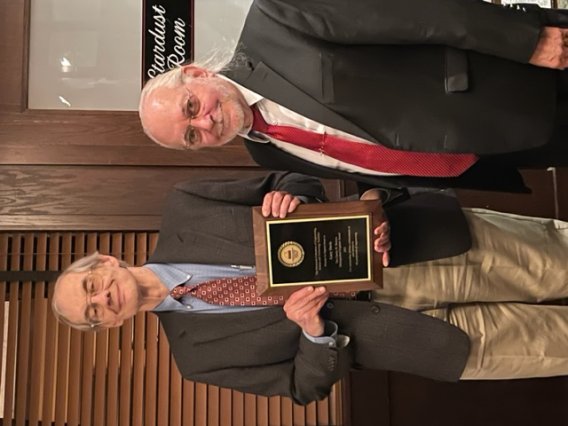 Gary Davis receiving the 2023 Charles W Britzius Distinguished Engineer Award 