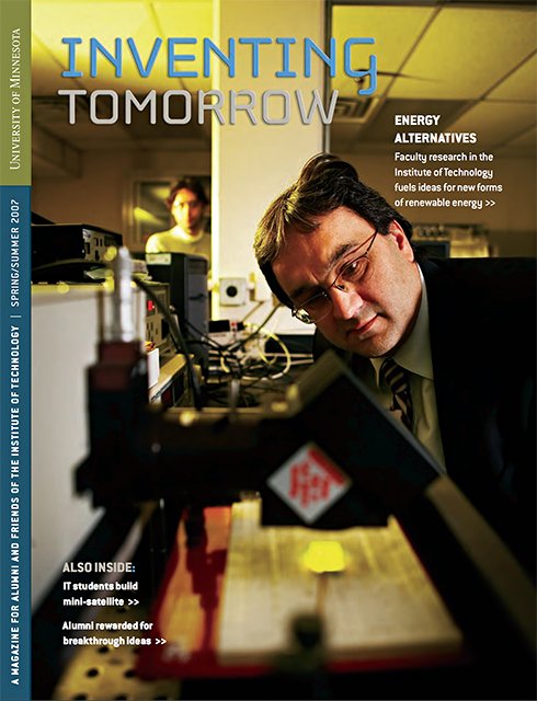Spring 2007 cover of Inventing Tomorrow magazine
