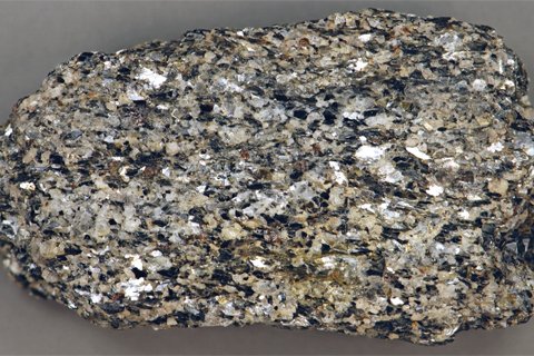 Mica schist example from the Precambrian of New York.