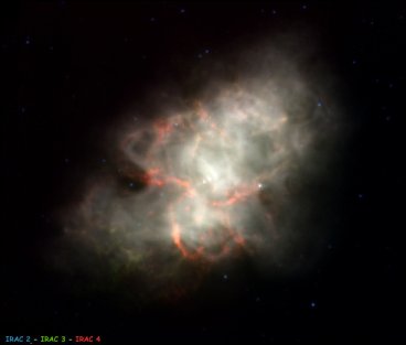 Infrared observation of the Crab Nebula.