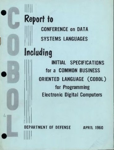 COBOL the language of Business applications (Public Domain)