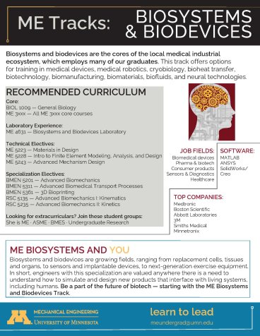 Biosystems and Biodevices Track Flyer