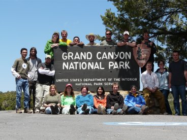 student group at the Grand Canyon