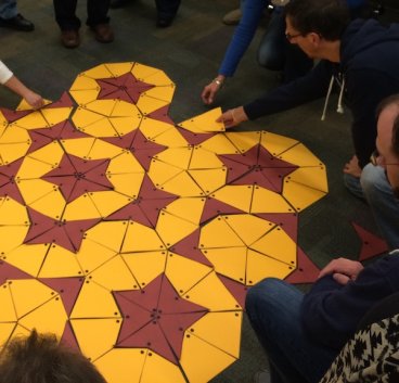 Teachers working with Penrose Tiles