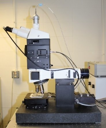 photo of microscope in the charfac facility