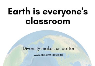 Earth is everyone's classroom sign
